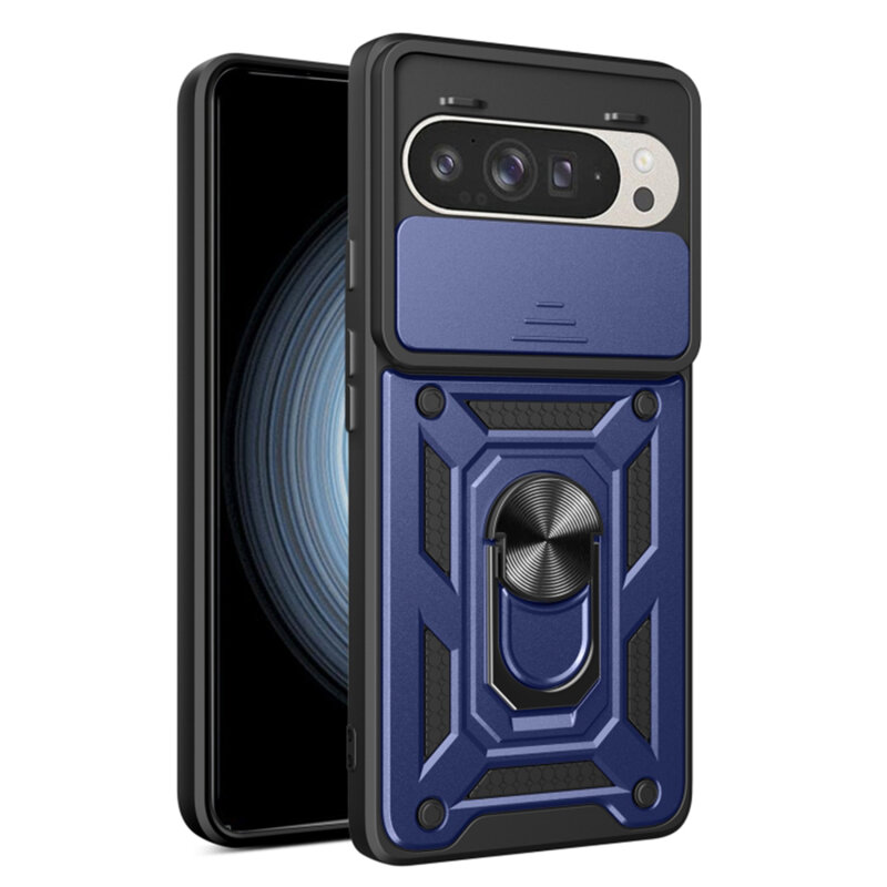 Husa Google Pixel 9 Pro protectie camera Techsuit CamShield Series, albastru