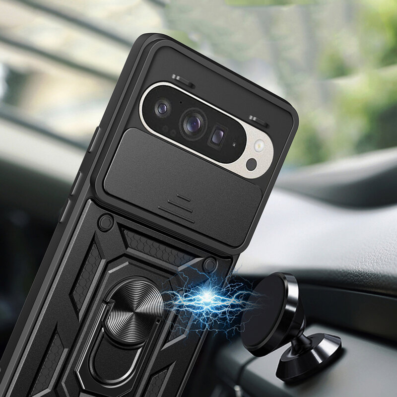 Husa Google Pixel 9 Pro protectie camera Techsuit CamShield Series, albastru