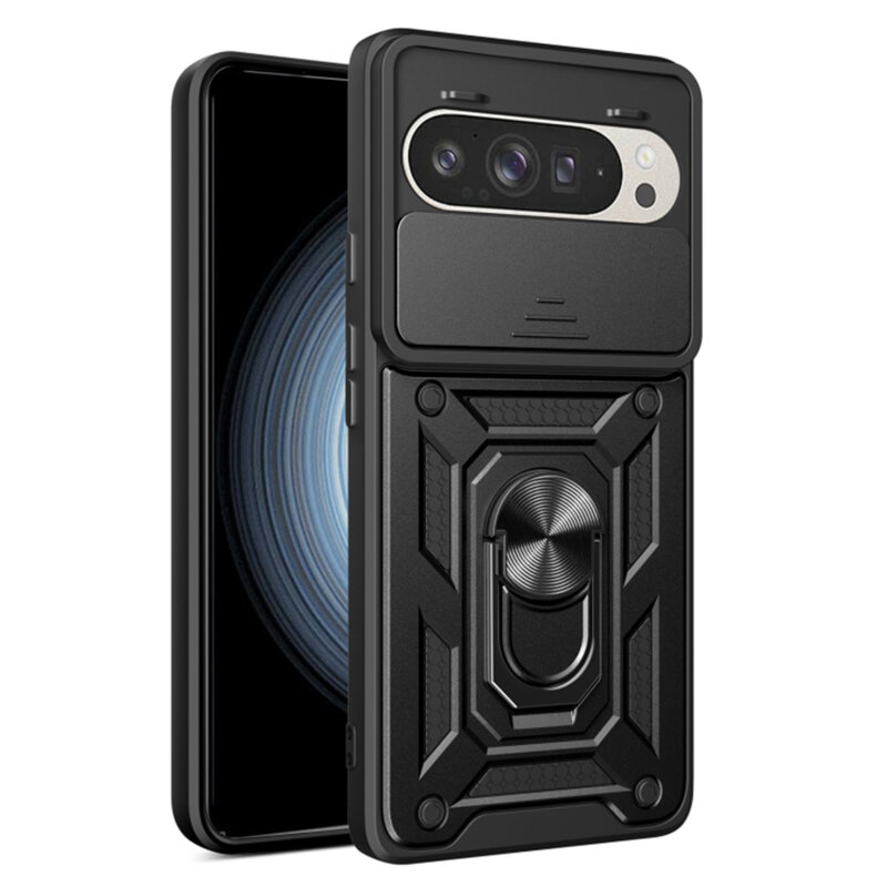 Husa Google Pixel 9 Pro protectie camera Techsuit CamShield Series, negru
