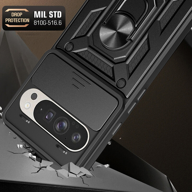 Husa Google Pixel 9 protectie camera Techsuit CamShield Series, albastru