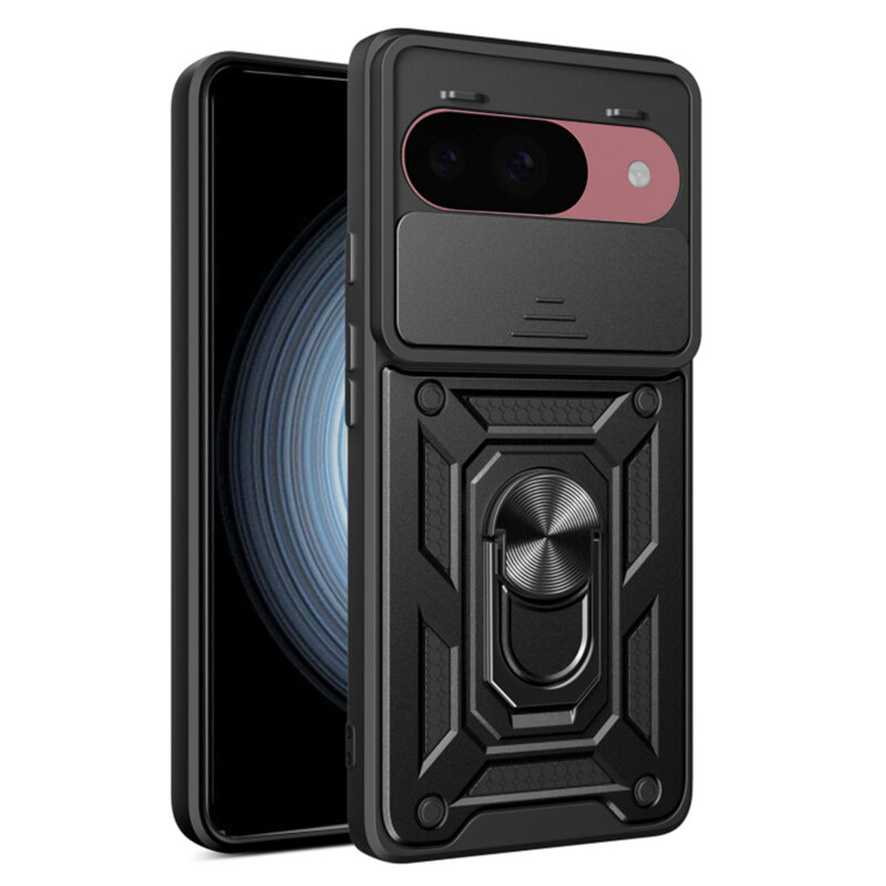 Husa Google Pixel 9 protectie camera Techsuit CamShield Series, negru