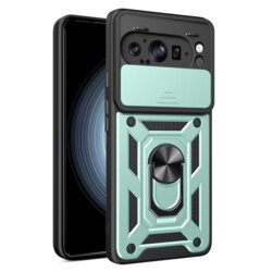Husa Google Pixel 9 Pro XL protectie camera Techsuit CamShield Series, verde