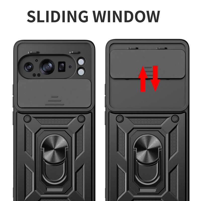 Husa Google Pixel 9 Pro XL protectie camera Techsuit CamShield Series, roz