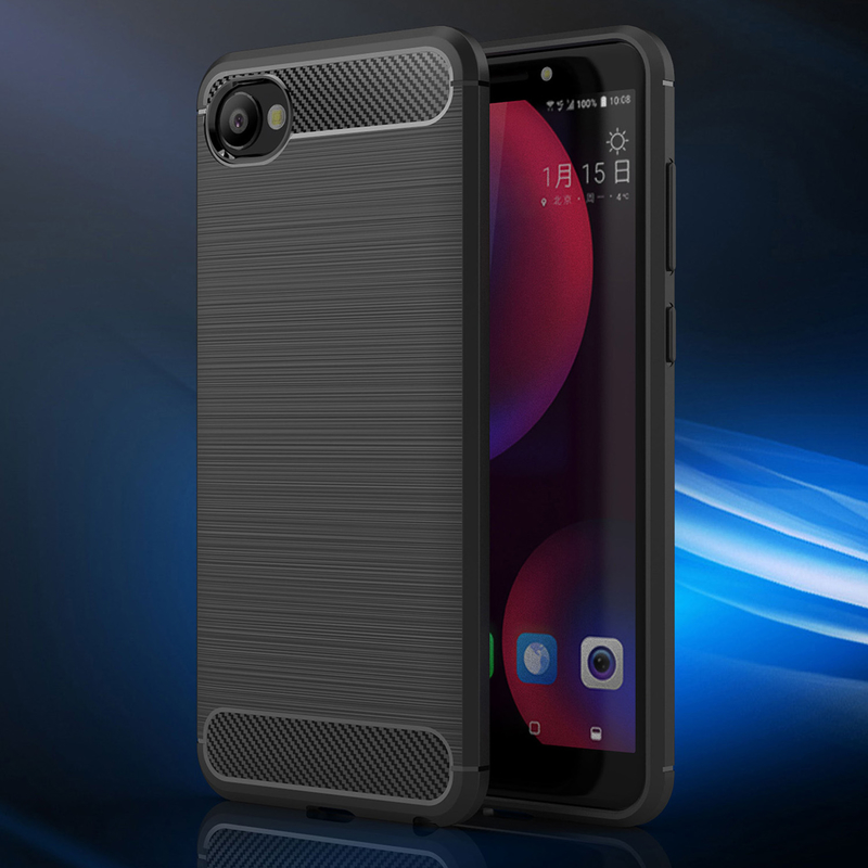 Husa HTC Desire 12 TPU Carbon Negru