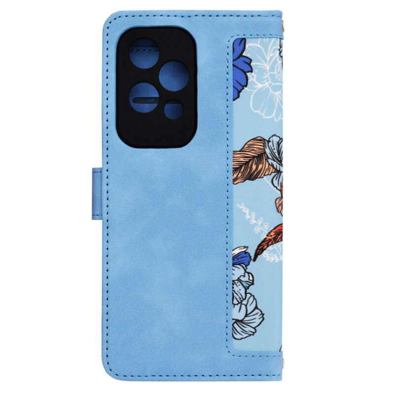 Husa personalizata fete Honor 200 Lite Techsuit FlipCraft, bleu