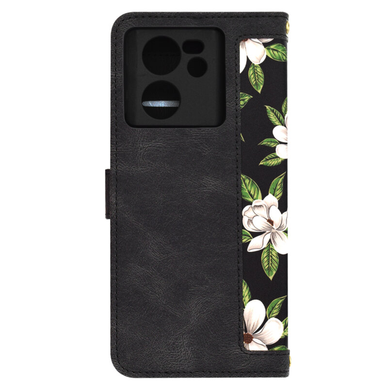 Husa personalizata fete Xiaomi 13T Pro Techsuit FlipCraft, negru