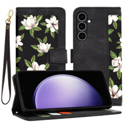 Husa personalizata fete Samsung Galaxy S23 FE Techsuit FlipCraft, negru