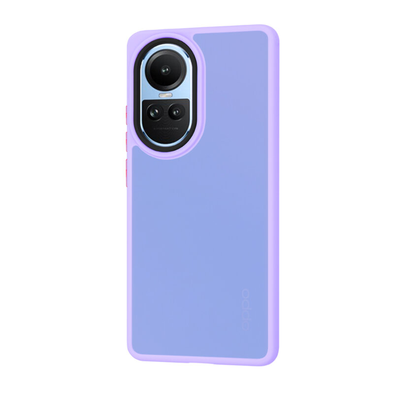 Husa Oppo Reno10 Techsuit HaloFrost Series, mov deschis