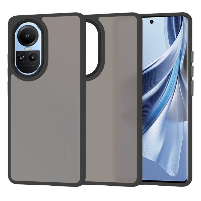 Husa Oppo Reno10 Techsuit HaloFrost Series, negru
