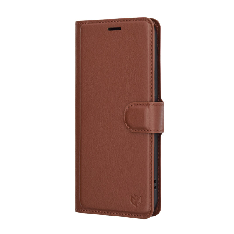 Husa Google Pixel 9 Pro Techsuit Leather Folio, maro