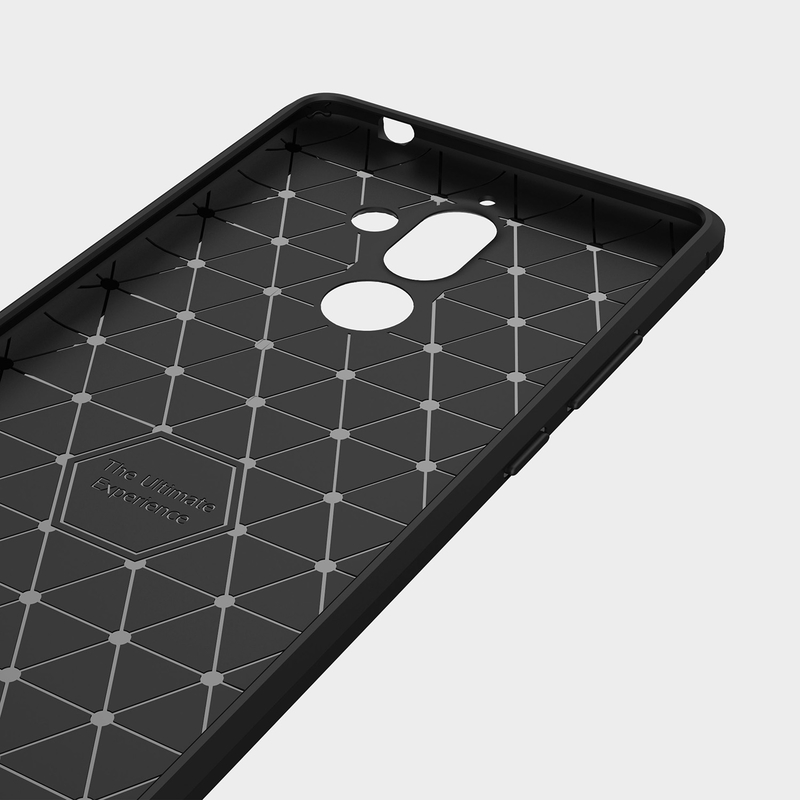 Husa Nokia 7 Plus TPU Carbon Negru