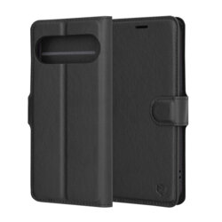 Husa Google Pixel 9 Pro Techsuit Leather Folio, negru