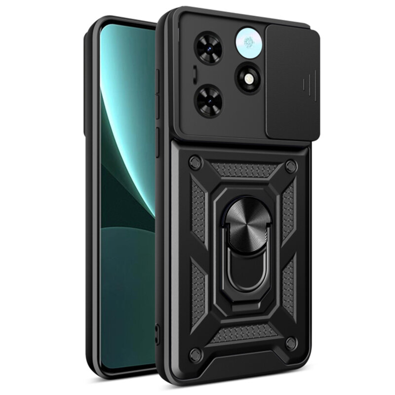 Husa Tecno Spark 20C protectie camera Techsuit CamShield Series, negru
