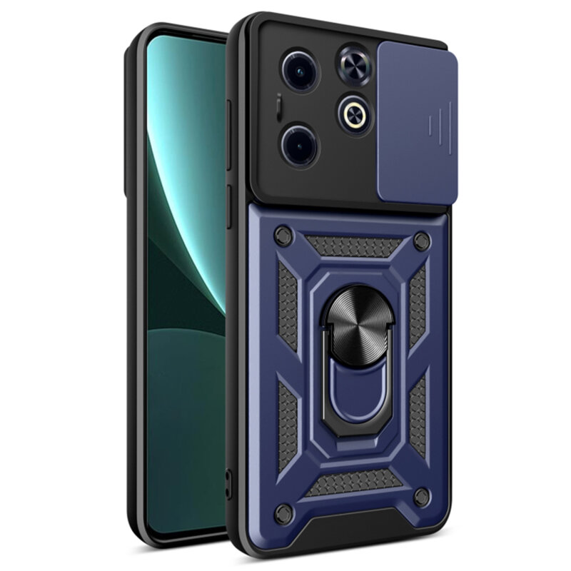 Husa Infinix Smart 8 protectie camera Techsuit CamShield Series, albastru