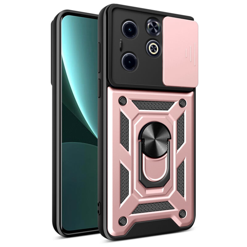 Husa Infinix Hot 40i protectie camera Techsuit CamShield Series, roz