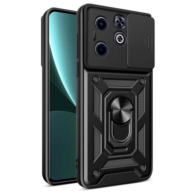 Husa Infinix Smart 8 protectie camera Techsuit CamShield Series, negru