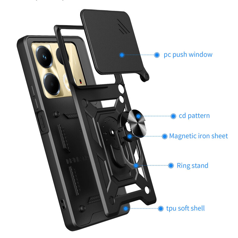 Husa Infinix Note 40 protectie camera Techsuit CamShield Series, roz