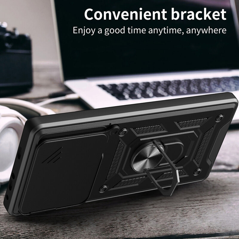 Husa Infinix Note 40 protectie camera Techsuit CamShield Series, negru