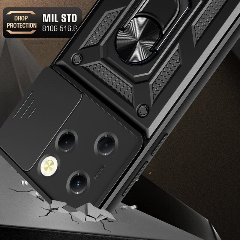 Husa Infinix Hot 40 protectie camera Techsuit CamShield Series, albastru