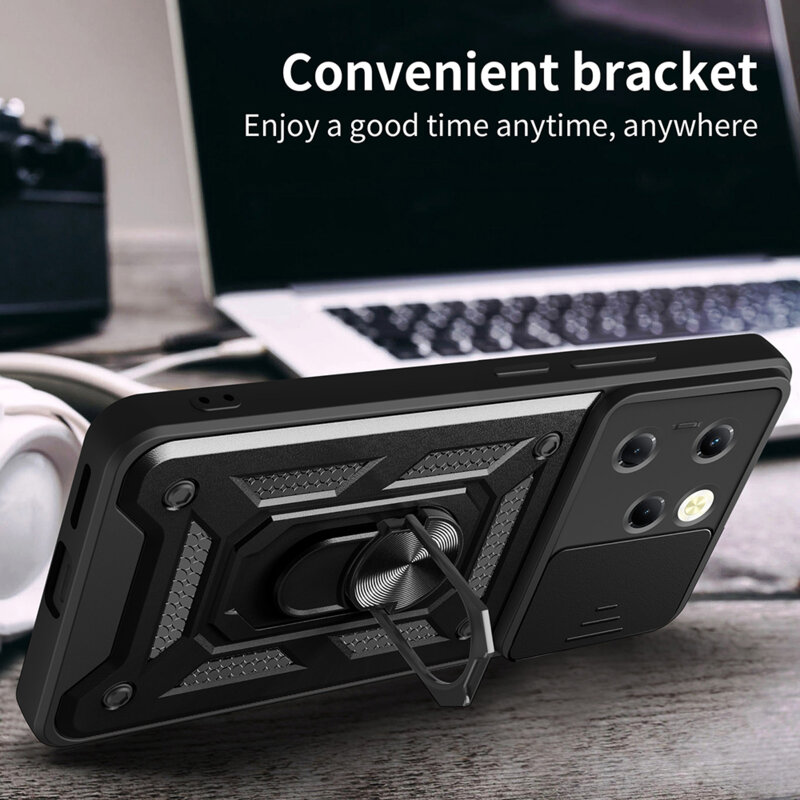 Husa Infinix Hot 40 protectie camera Techsuit CamShield Series, roz