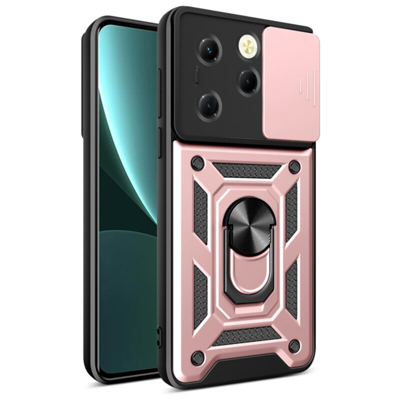 Husa Infinix Hot 40 Pro protectie camera Techsuit CamShield Series, roz