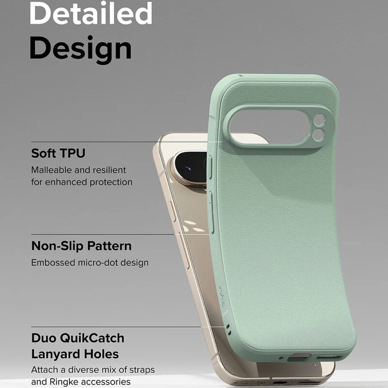 Husa Google Pixel 9 Pro Ringke Onyx, verde menta
