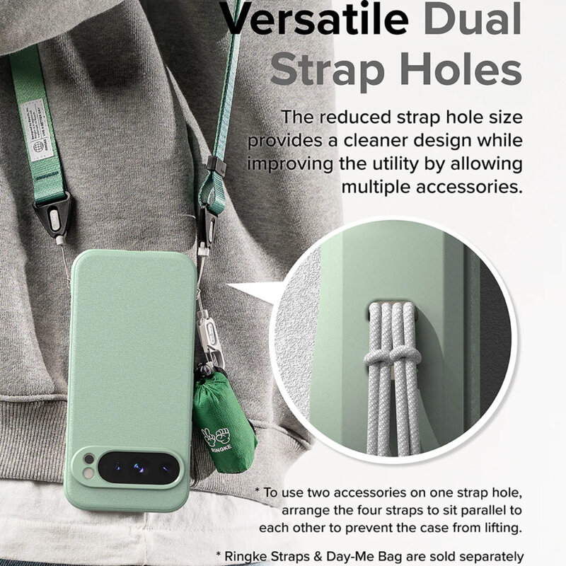 Husa Google Pixel 9 Pro Ringke Onyx, verde menta