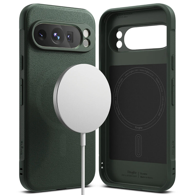 Husa Google Pixel 9 Pro Ringke Onyx MagSafe, verde