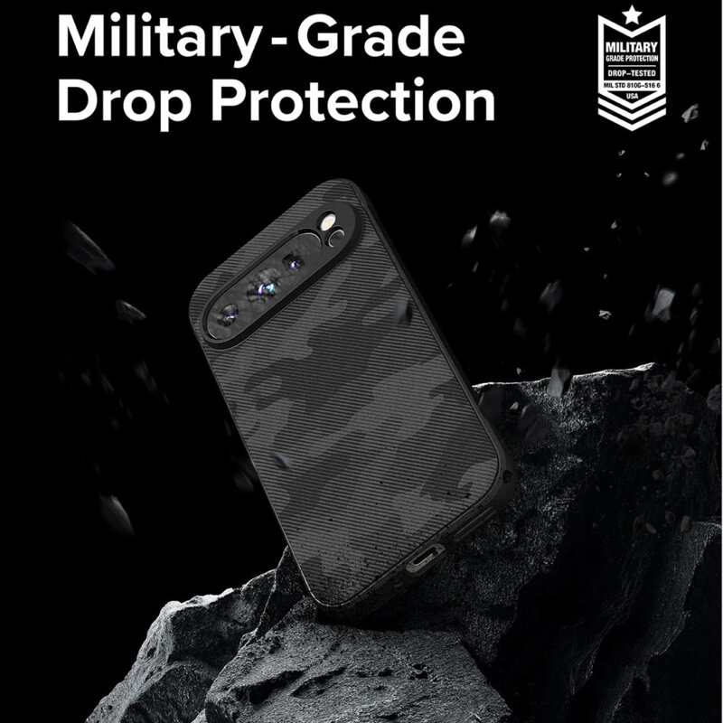 Husa Google Pixel 9 Pro Ringke Onyx Design, camuflaj