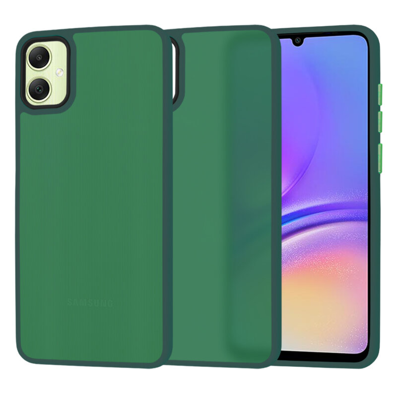 Husa Samsung Galaxy A05 Techsuit HaloFrost Series, verde inchis