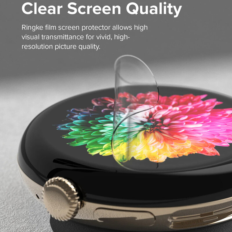 [Pachet 3x] Folie Google Pixel Watch 3 41mm Ringke Dual Easy Film, transparenta