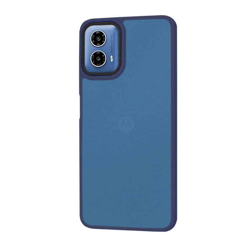 Husa Motorola Moto G45 Techsuit HaloFrost Series, bleumarin