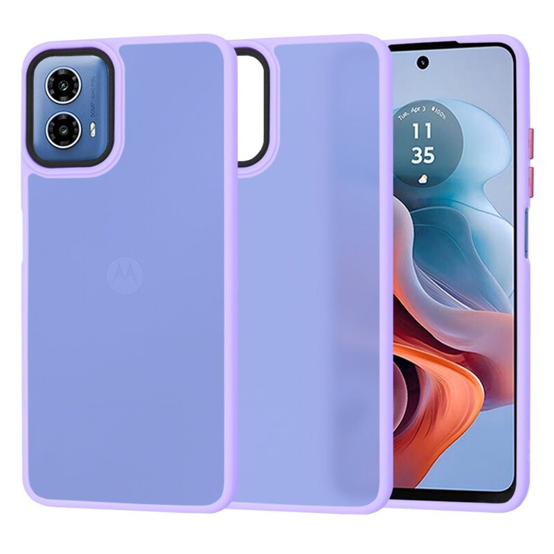 Husa Motorola Moto G45 Techsuit HaloFrost Series, mov deschis