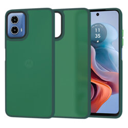 Husa Motorola Moto G45 Techsuit HaloFrost Series, verde inchis