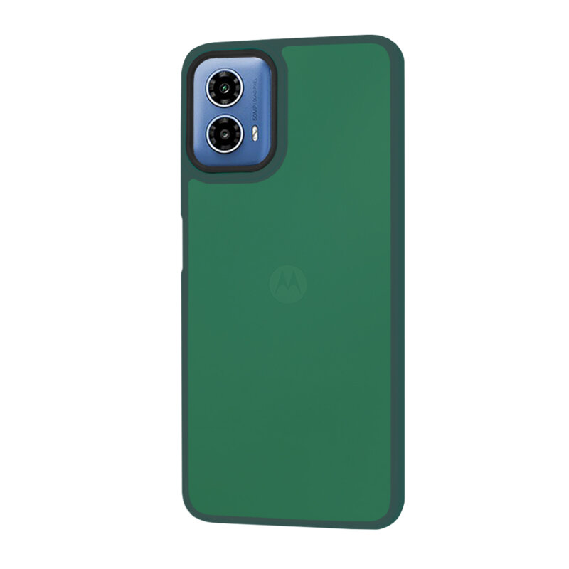 Husa Motorola Moto G45 Techsuit HaloFrost Series, verde inchis