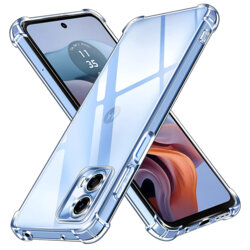 Husa Motorola Moto G45 Techsuit Shockproof Clear Silicone, transparenta