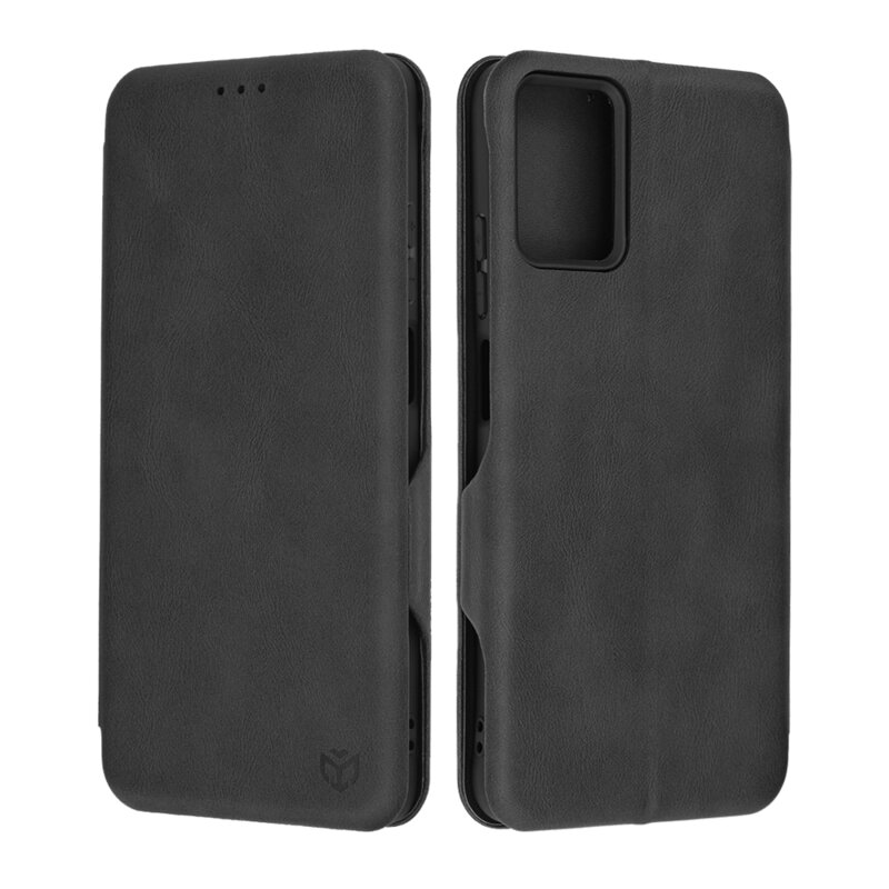 Husa 360° Motorola Moto G45 Techsuit Safe Wallet Plus, negru