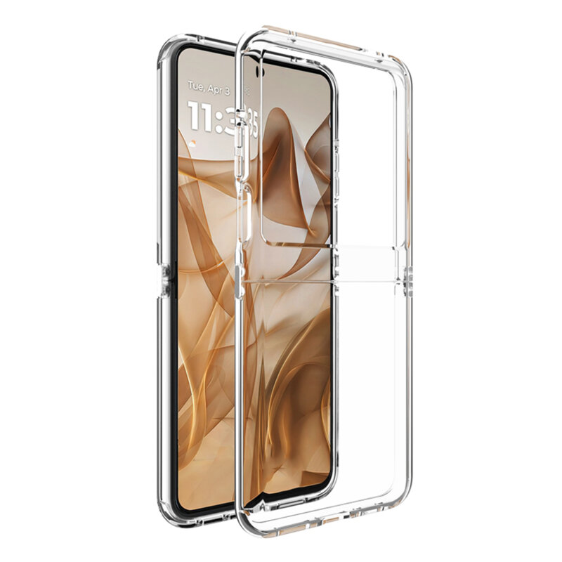 Husa Motorola Razr 50 Techsuit Clear Silicone, transparenta