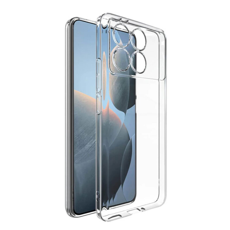 Husa Xiaomi Poco F6 Pro Techsuit Clear Silicone, transparenta