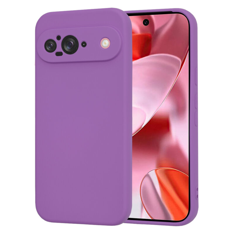 Husa silicon Google Pixel 9 Techsuit SoftFlex, mov