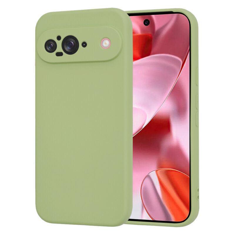 Husa silicon Google Pixel 9 Techsuit SoftFlex, verde
