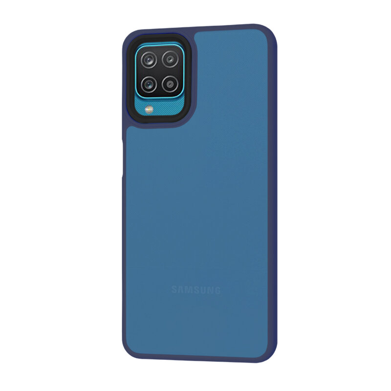Husa Samsung Galaxy F12 Techsuit HaloFrost Series, bleumarin