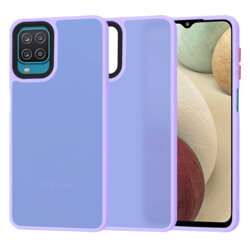 Husa Samsung Galaxy A12 Nacho Techsuit HaloFrost Series, mov deschis