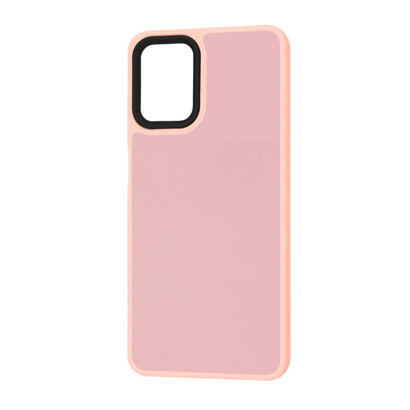 Husa Samsung Galaxy A12 Techsuit HaloFrost Series, roz