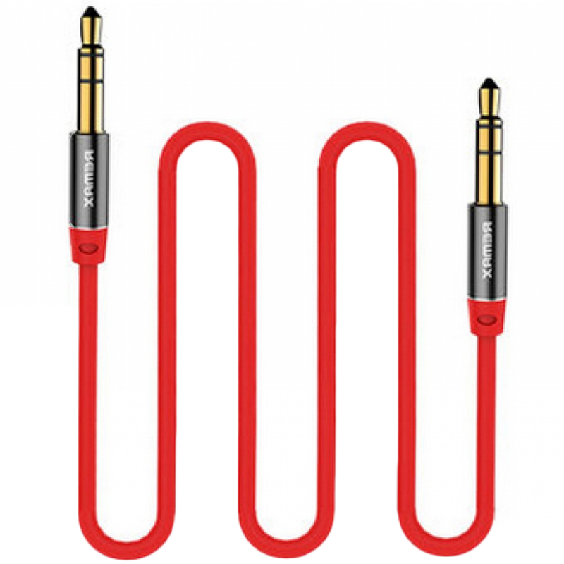 Cablu Auxiliar Remax RL-L100 Jack 3.5mm - Jack 3.5mm- Rosu