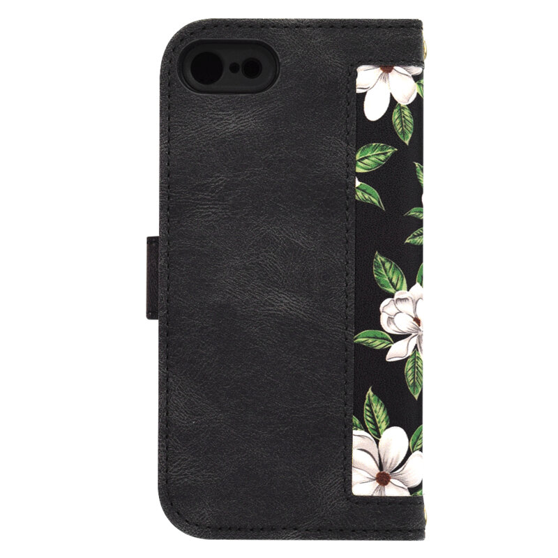 Husa personalizata fete iPhone 7 Techsuit FlipCraft, negru