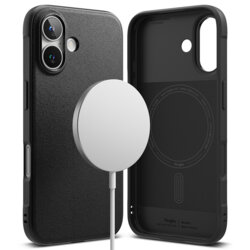 Husa iPhone 16 Ringke Onyx MagSafe, negru
