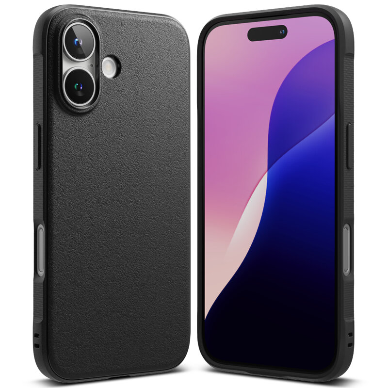 Husa iPhone 16 Ringke Onyx, negru