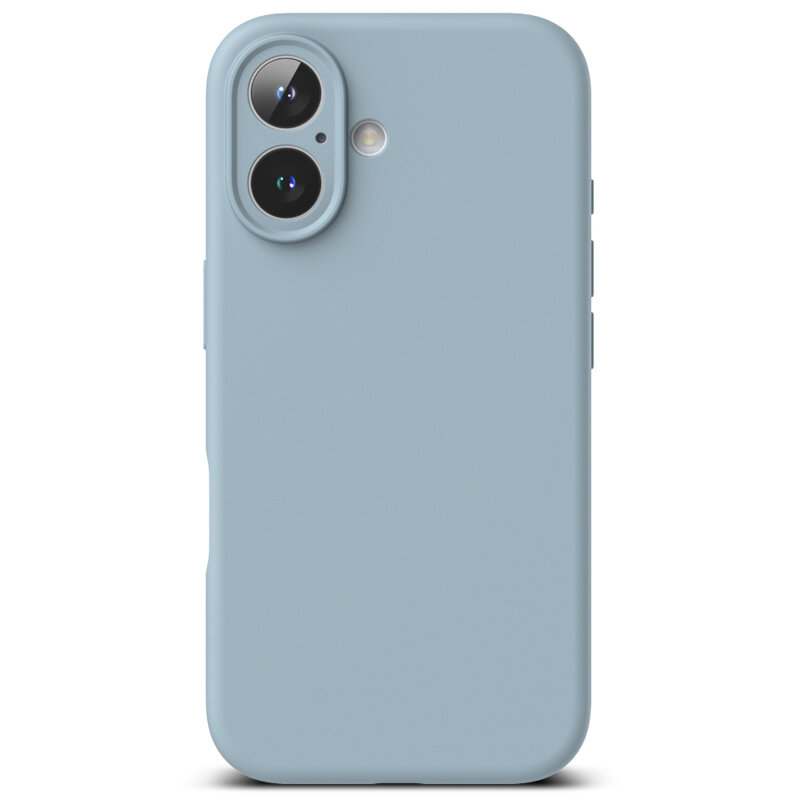 Husa iPhone 16 Ringke Silicone Magnetic MagSafe, bleu