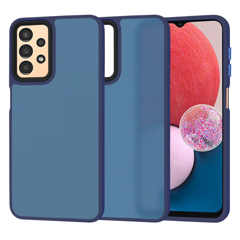 Husa Samsung Galaxy A13 5G Techsuit HaloFrost Series, bleumarin